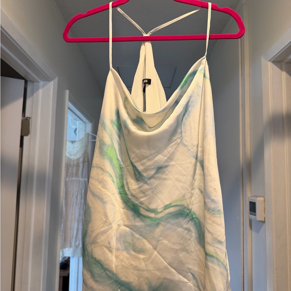 Express White and Green Camisole